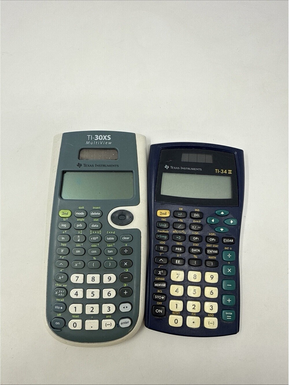TI-30XS And TI-34 2 MultiView Scientific Calculators Neither Work